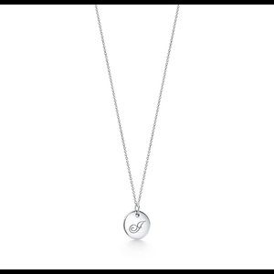 Tiffany’s “J” small note charm and 18” inch chain